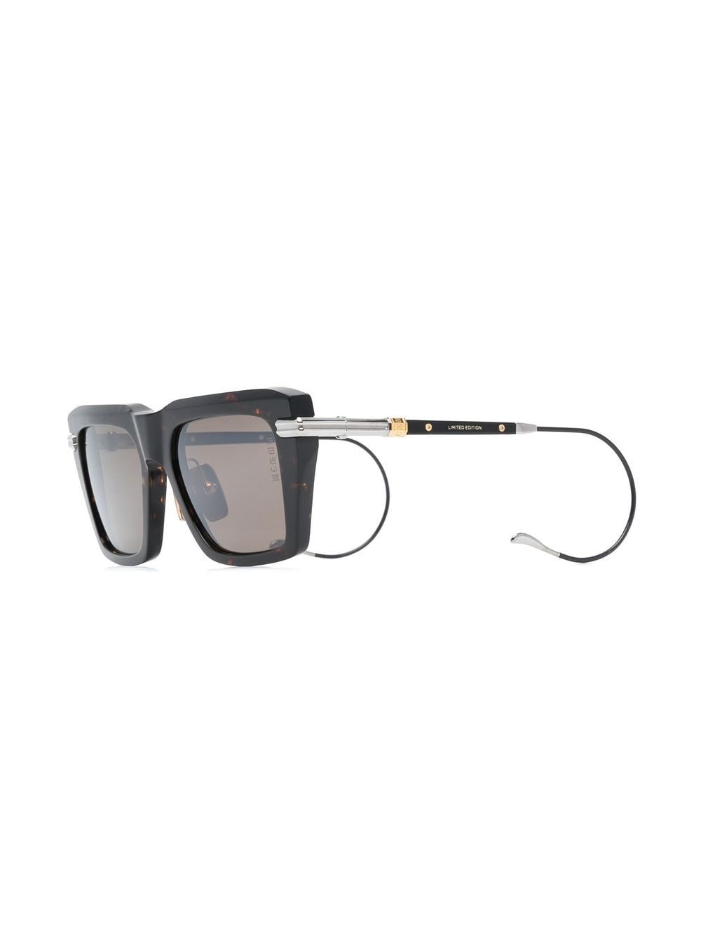 tortoiseshell-effect square sunglasses - 3