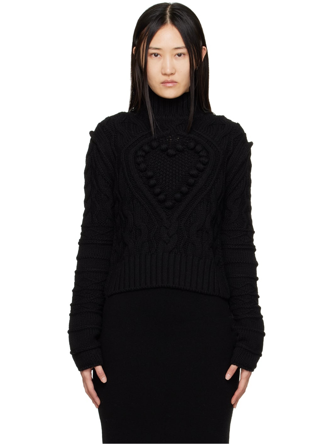 Black Asturie Turtleneck - 1