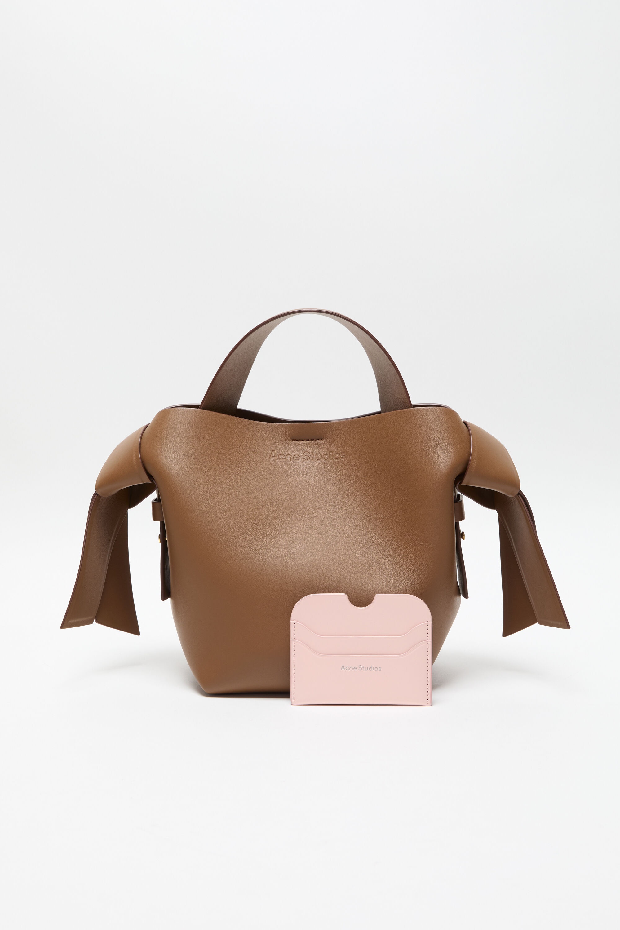 Leather card holder - Powder pink - 2