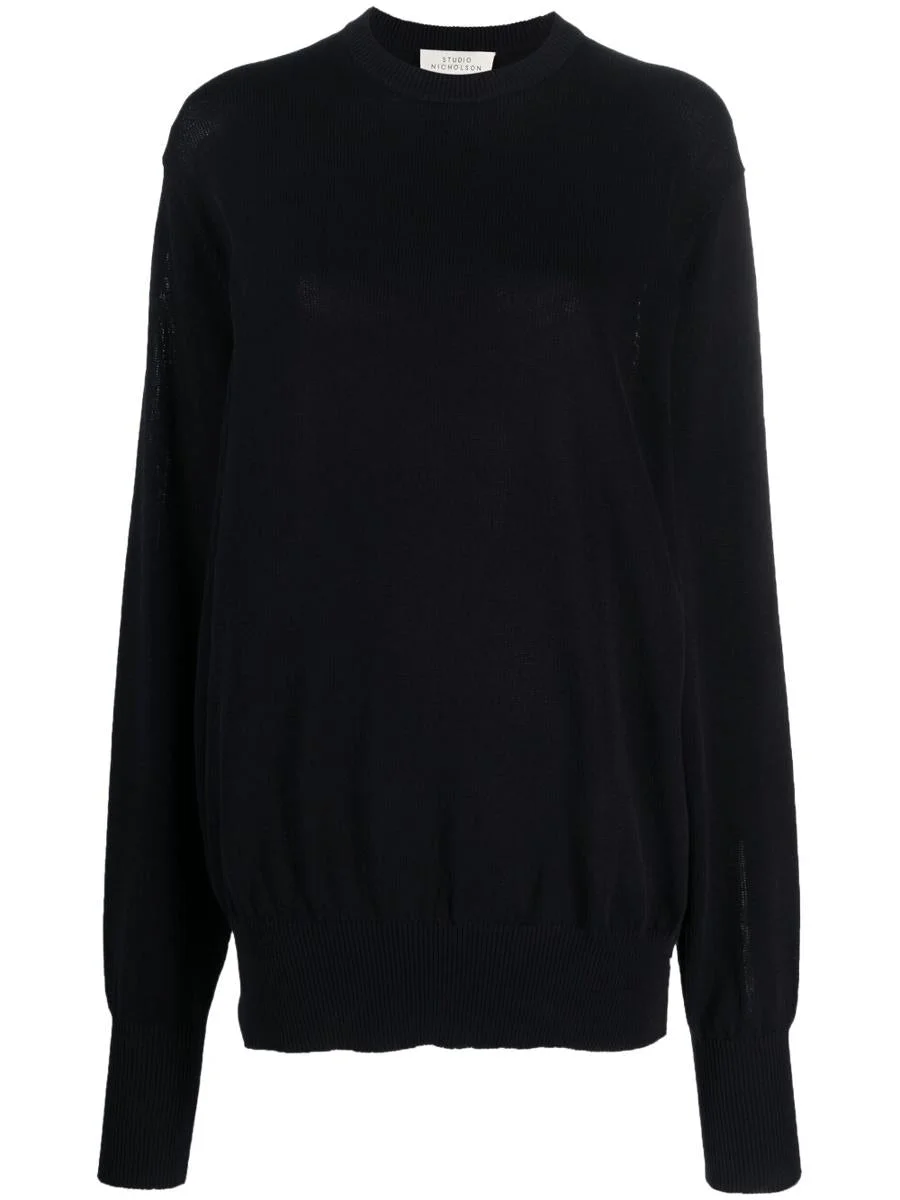 Studio Nicholson STUDIO NICHOLSON OVERSIZED CREW NECK CLOTHING - 1