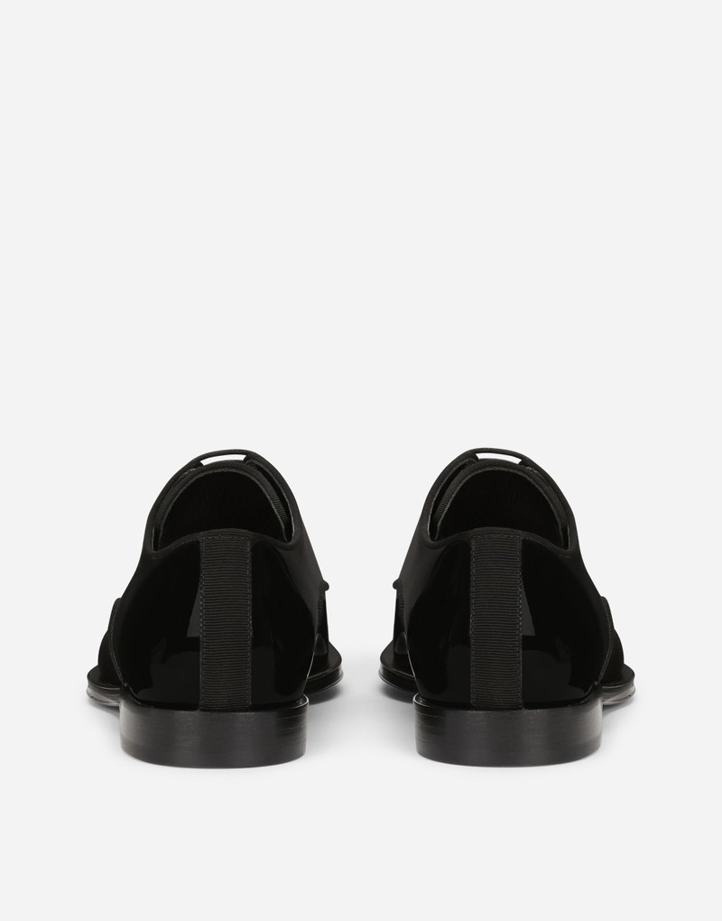 Glossy patent leather derby shoes 3