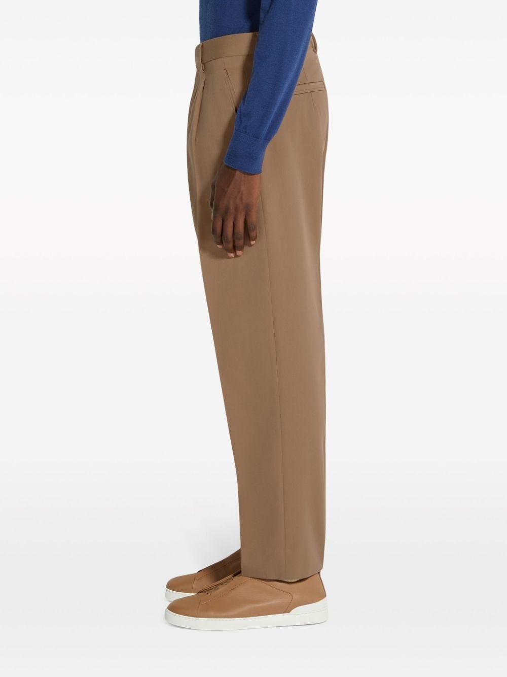pleated tapered trousers - 3
