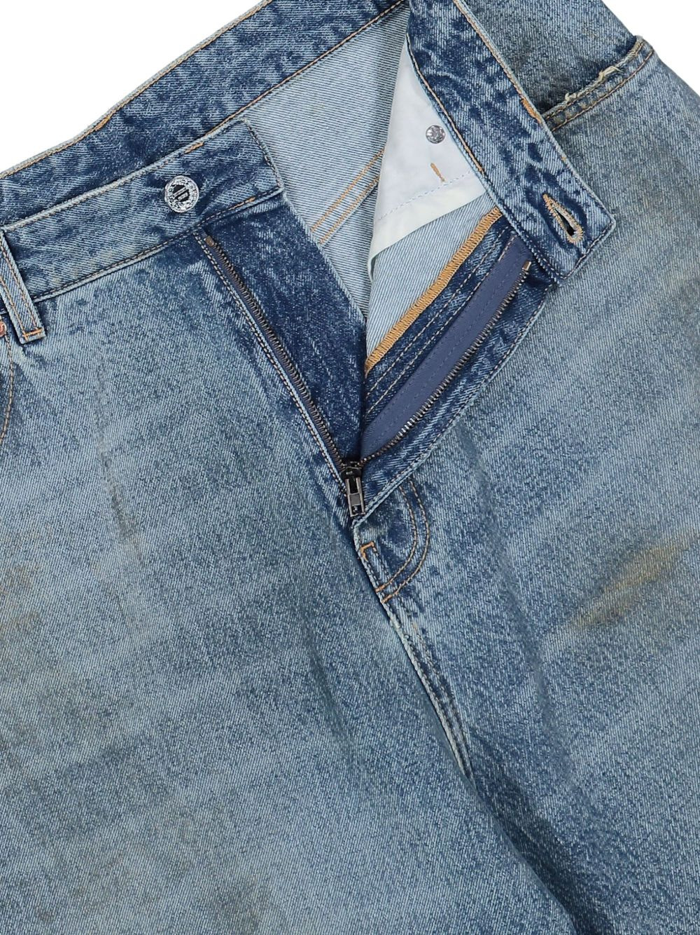 distressed baggy jeans - 4