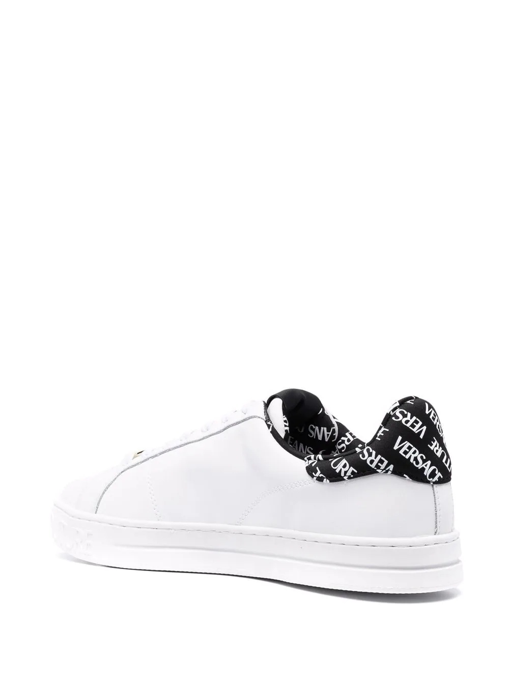 logo-patch lace-up sneakers - 3