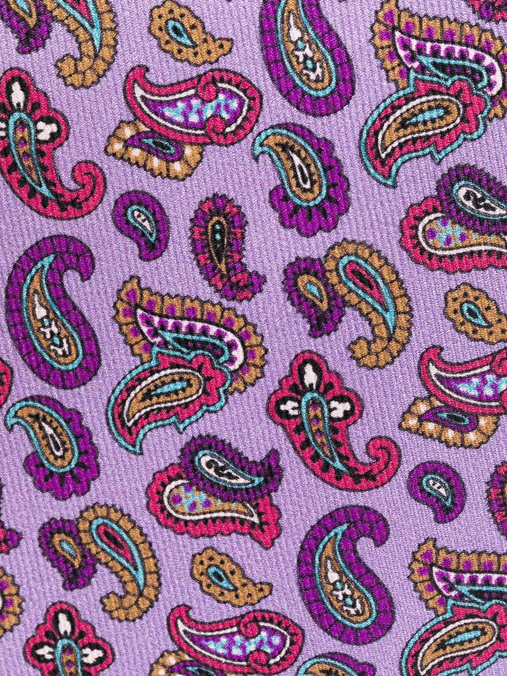 Micro paisley-print silk tie - 2