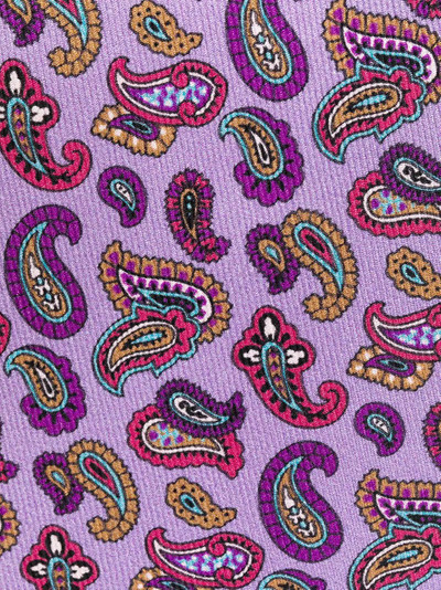 Etro Micro paisley-print silk tie outlook