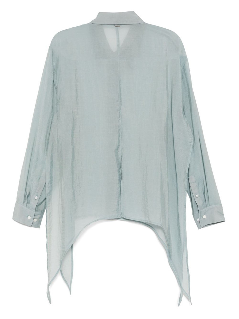 SYSTEM side slit tie shirt outlook