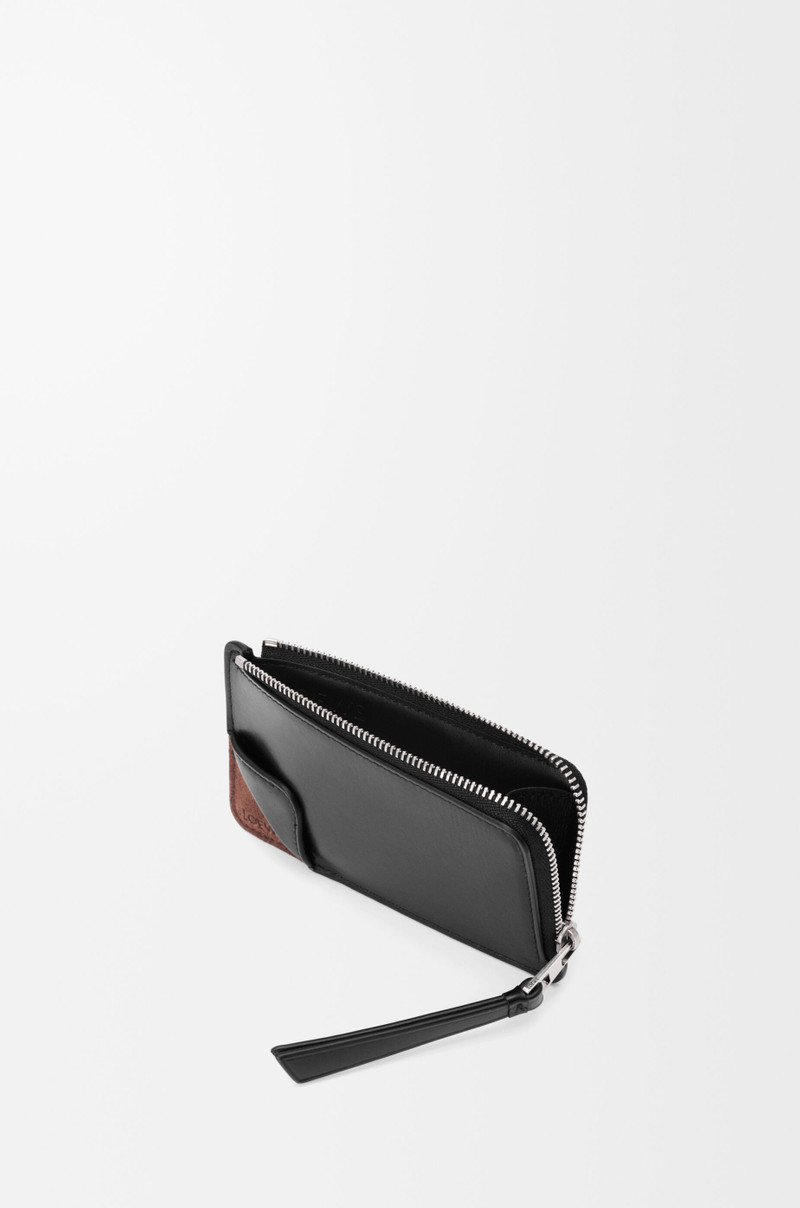 Loewe Switch coin cardholder in supple grained calfskin and suede outlook