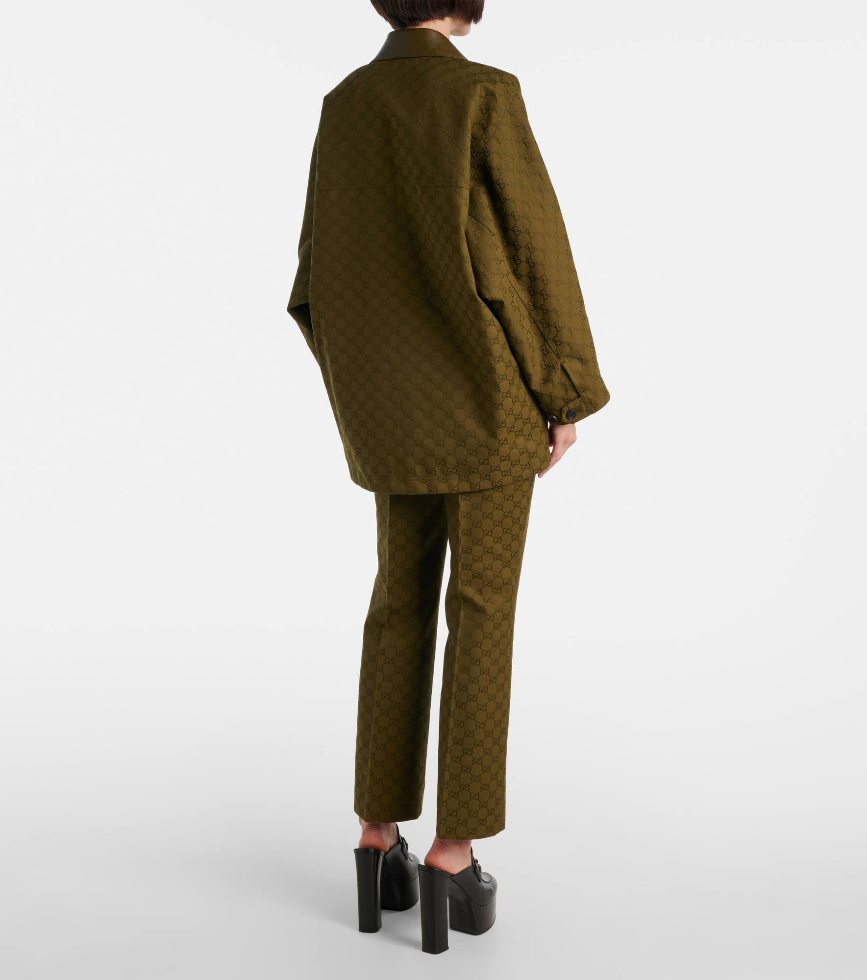 GG Canvas cotton-blend jacket - 3