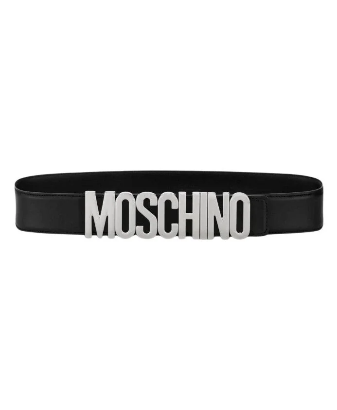 Moschino Men Luxury Black Leather Belt - 1