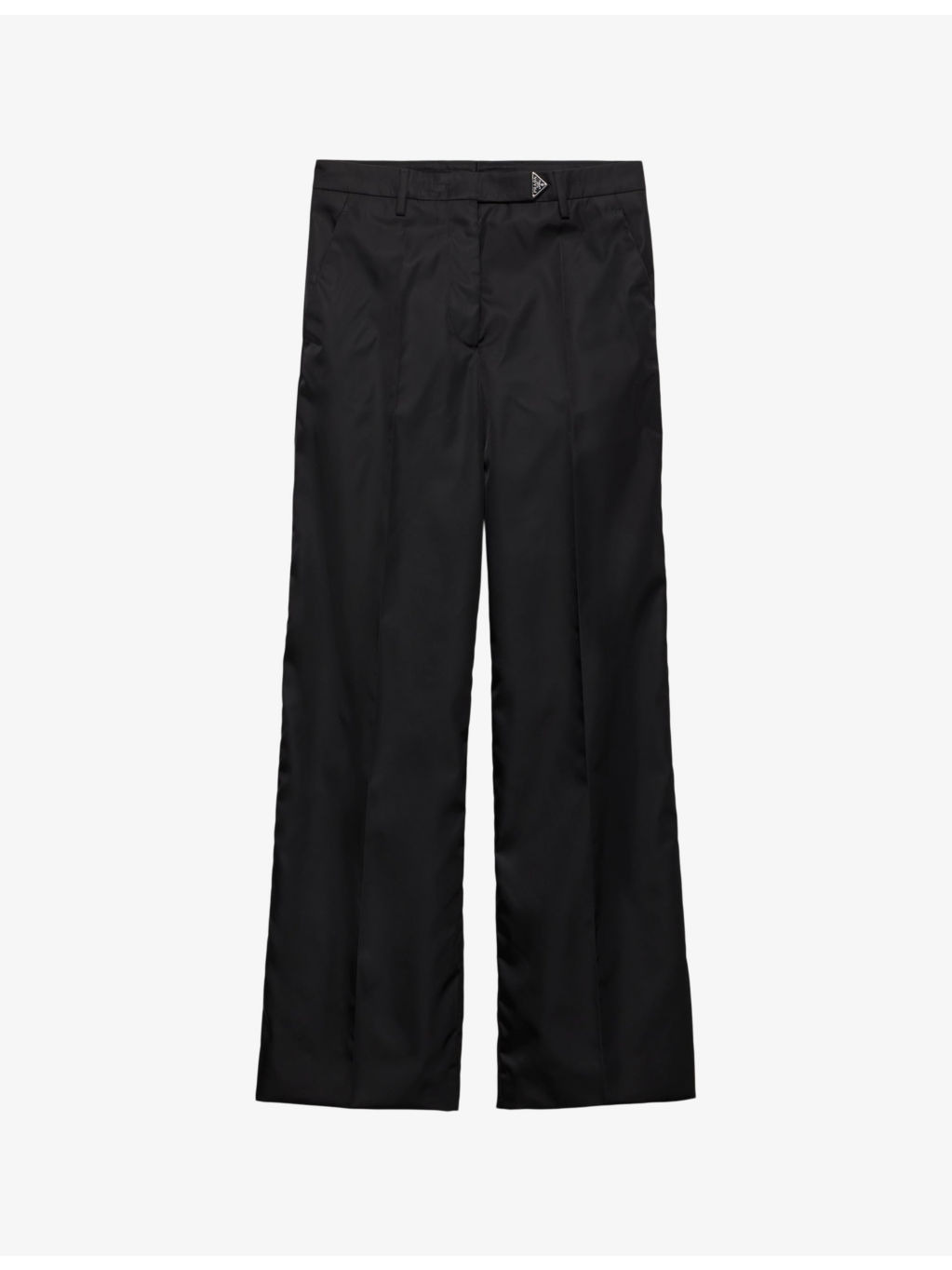 Triangle-logo straight-leg Re-Nylon trousers - 1
