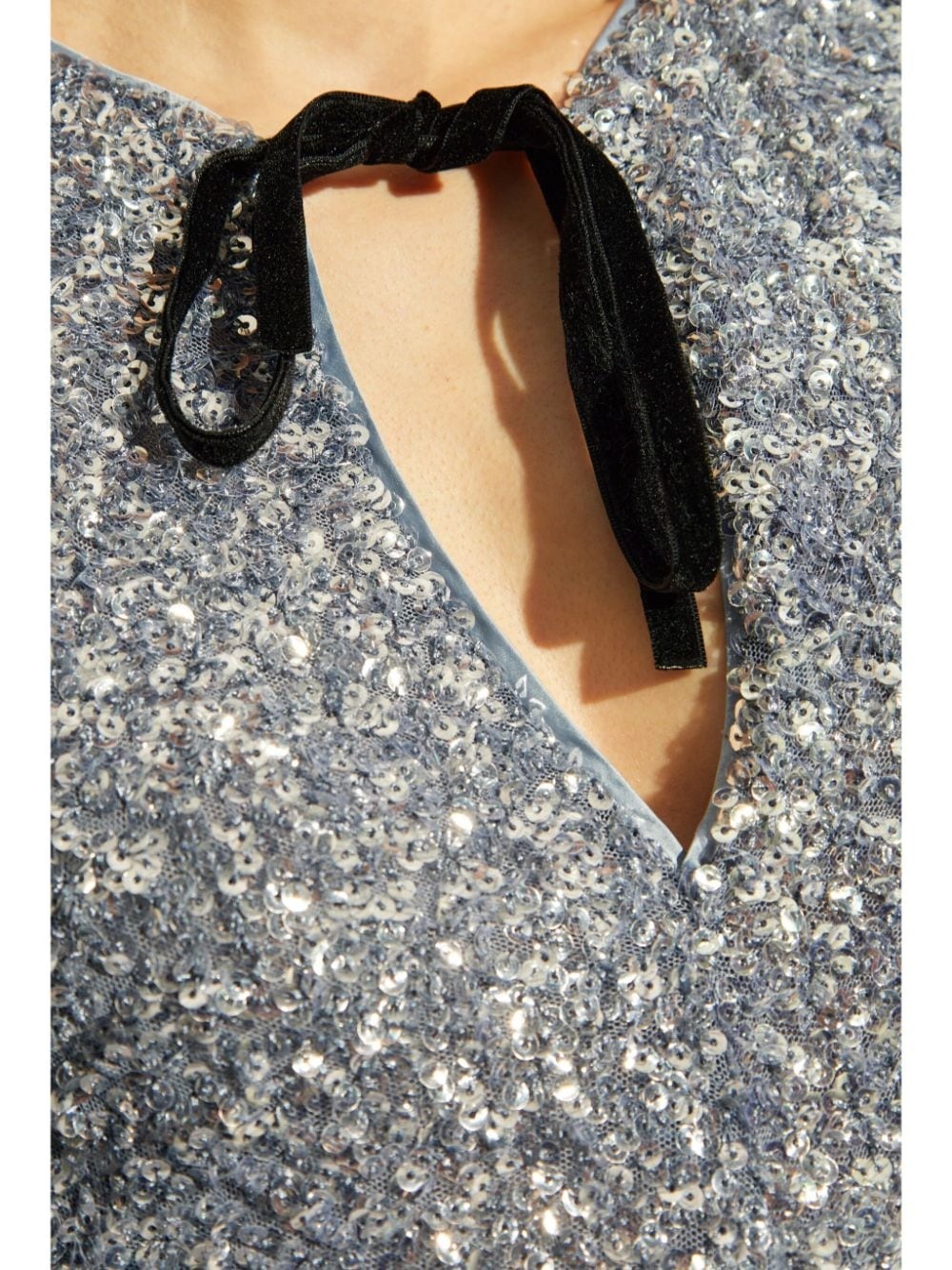 sequin-embellished maxi dress - 5