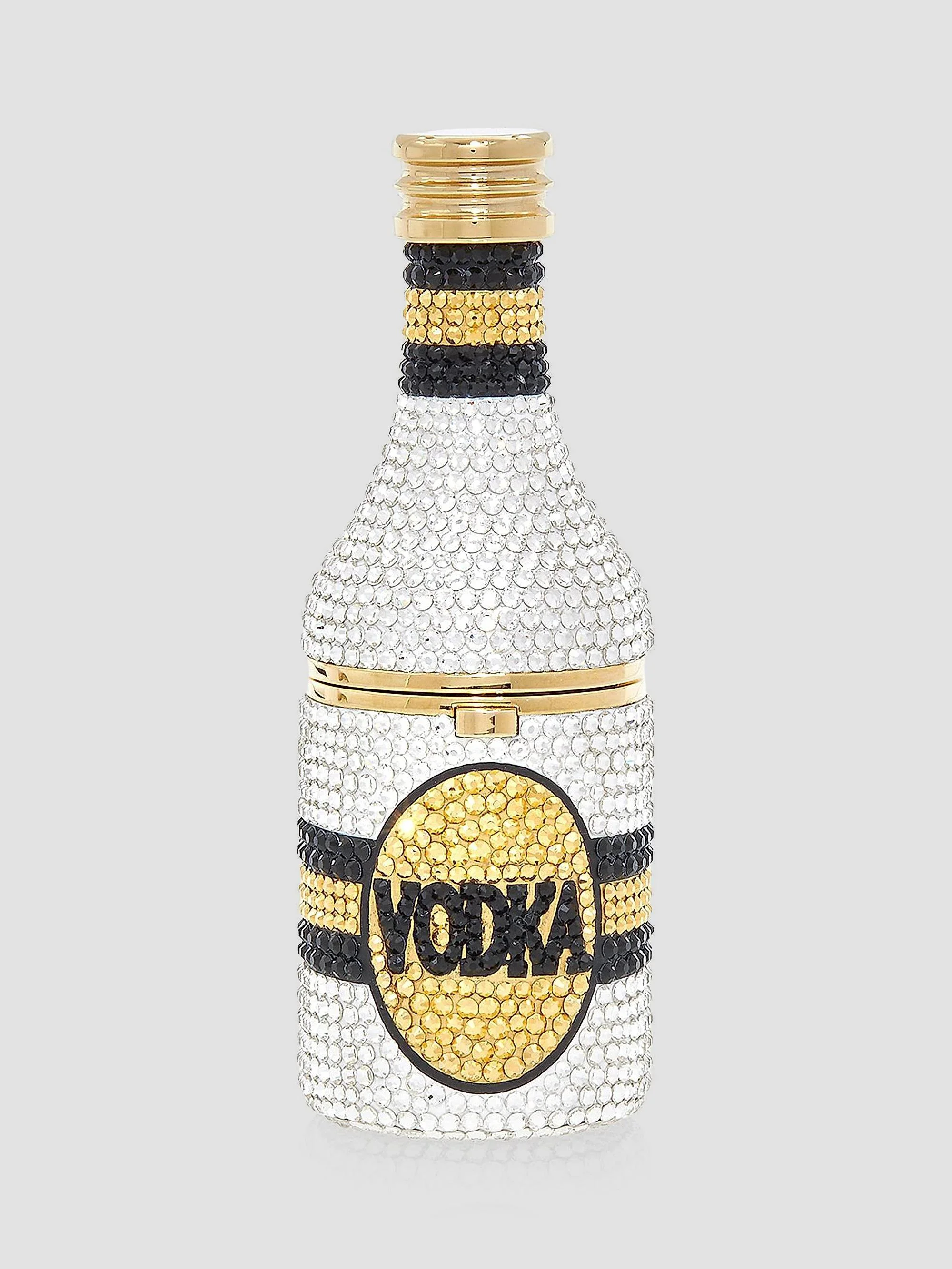 Women's Vodka Crystal Pillbox - Champagne - 1