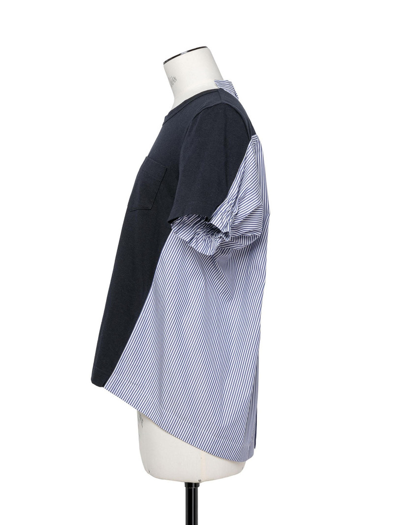 sacai Cotton Poplin x Cotton Jersey T-Shirt outlook