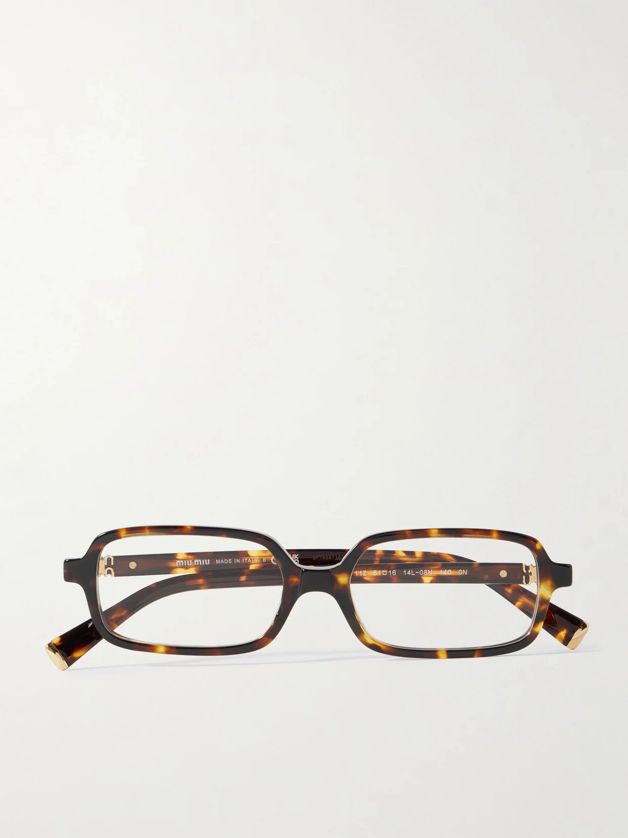 Rectangular-frame Tortoiseshell Acetate Optical Glasses - 1