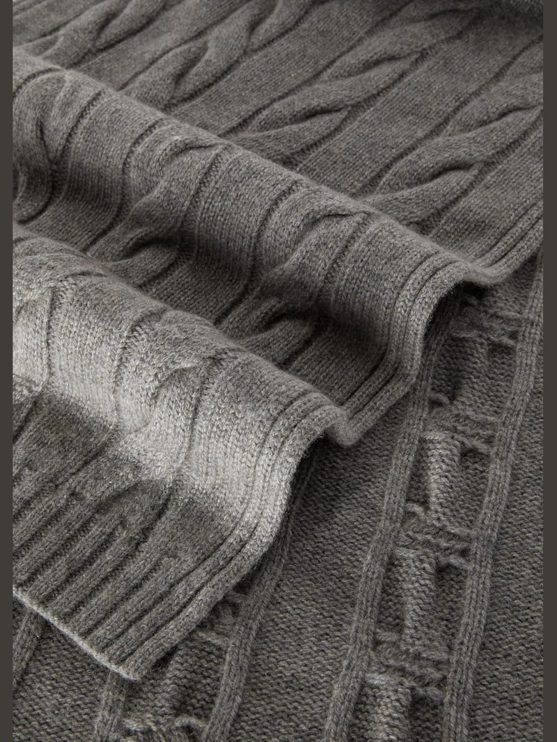 Loro Piana Cashmere Cable Knit Scarf outlook