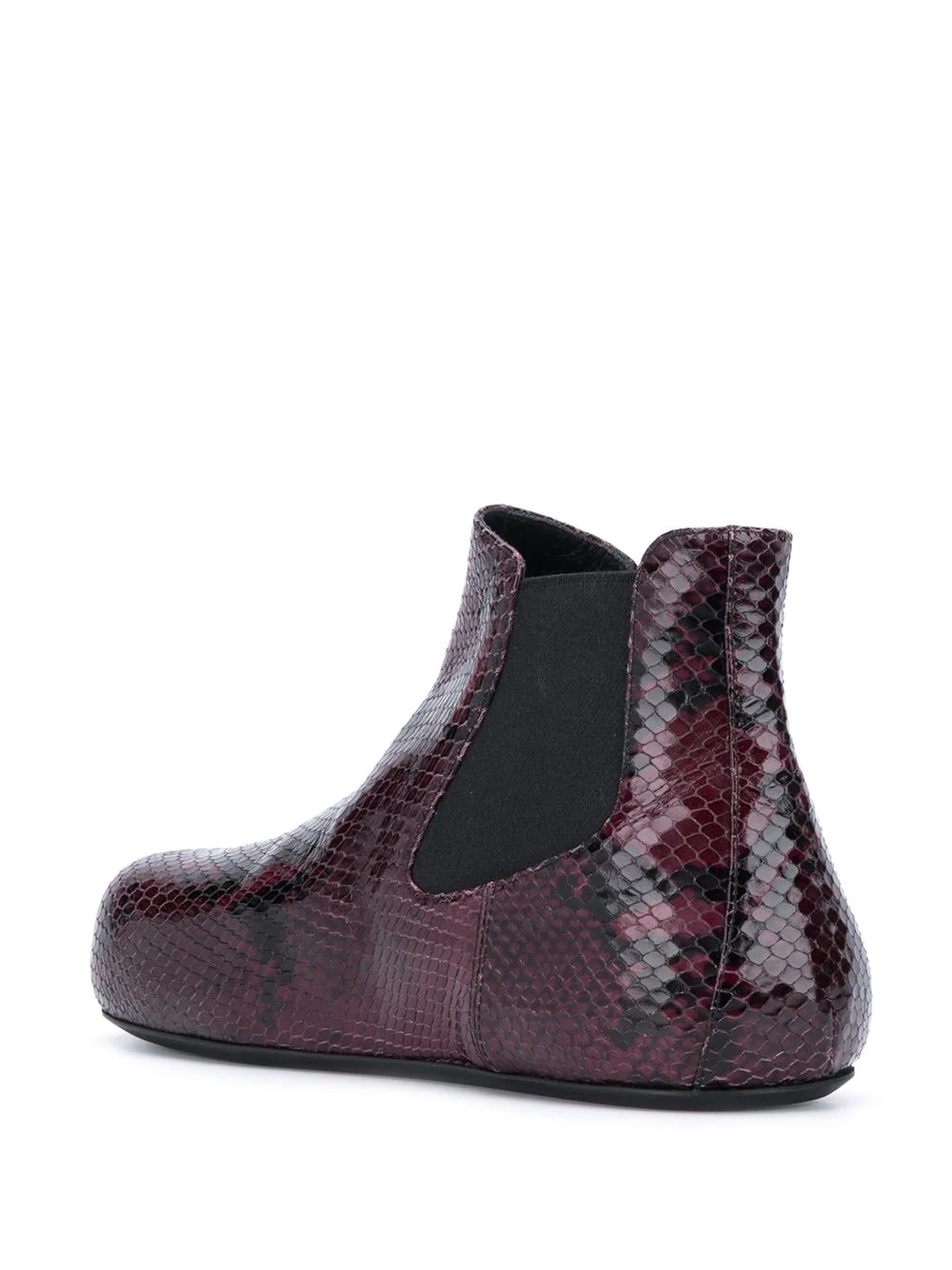 snakeskin-effect ankle boots - 3