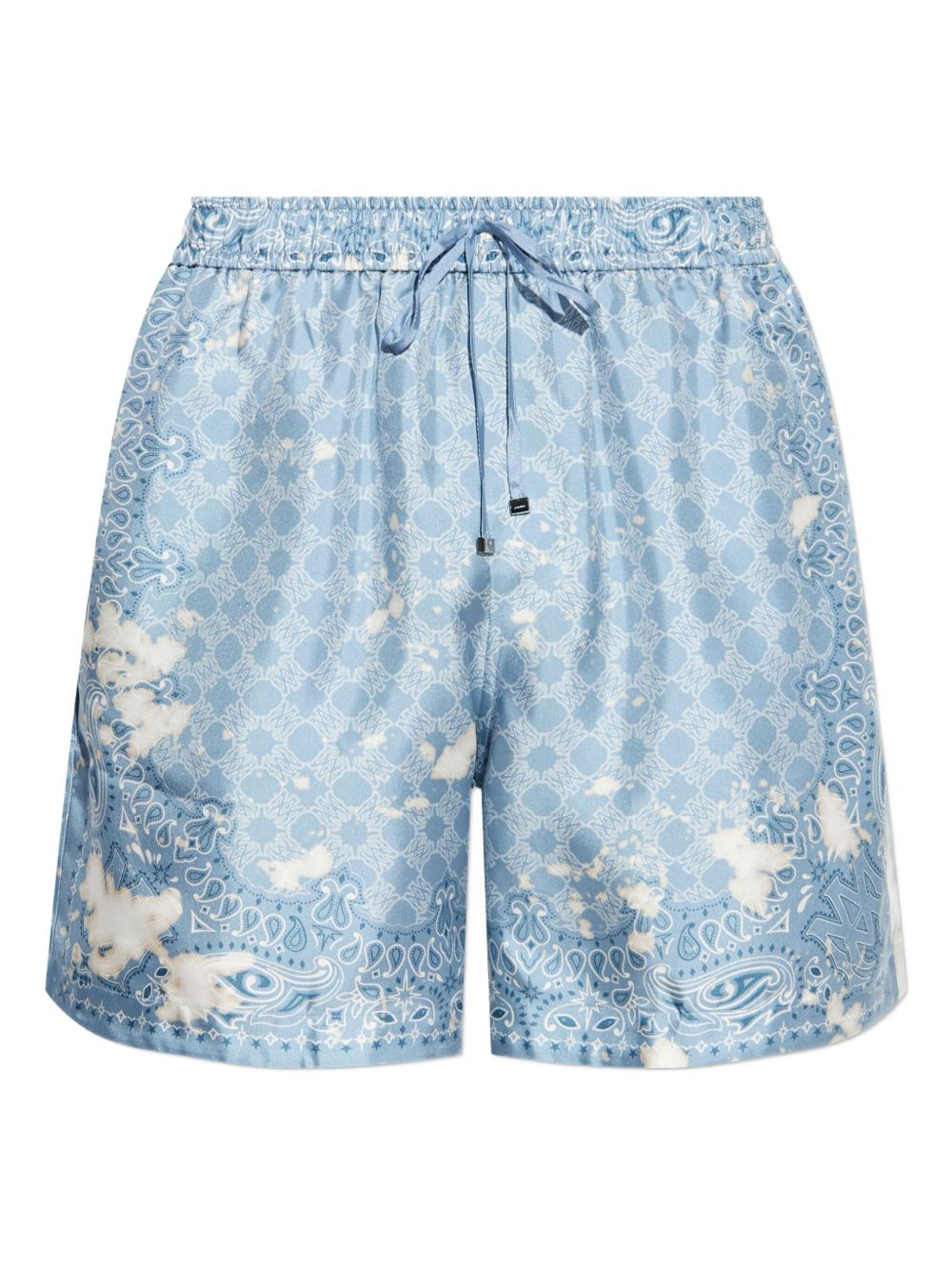 paisley-print drawstring shorts - 1