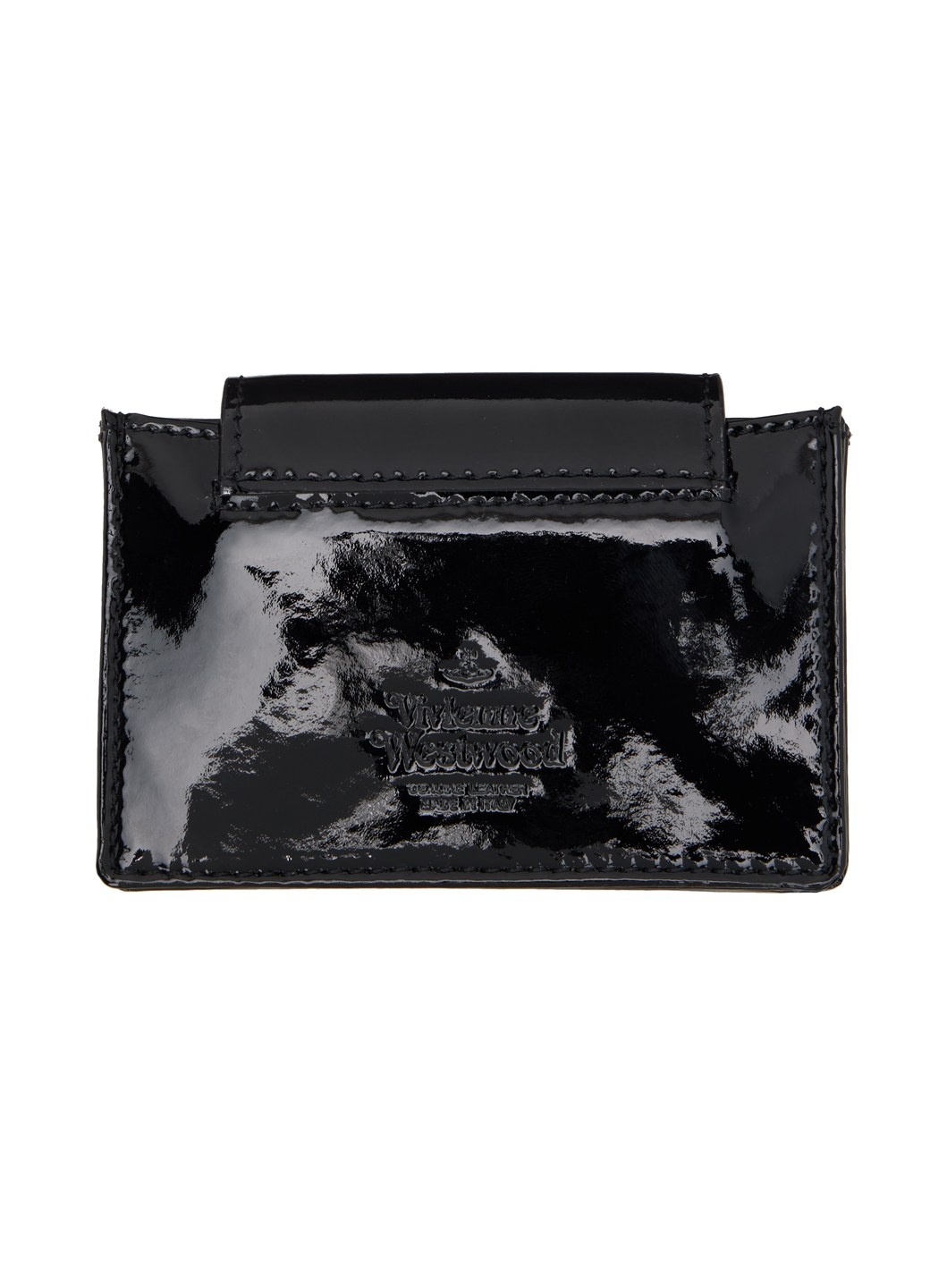 Black Flap Card Holder - 2