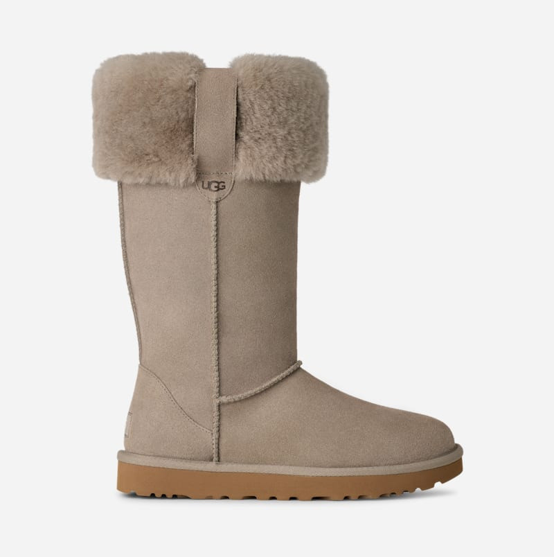 ® Women's Suhenny Tall Suede Classic Boots in Cobble Grey 1