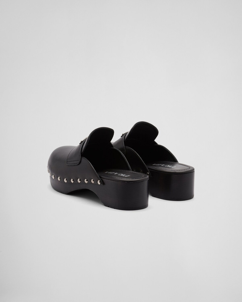Studded leather clogs 5