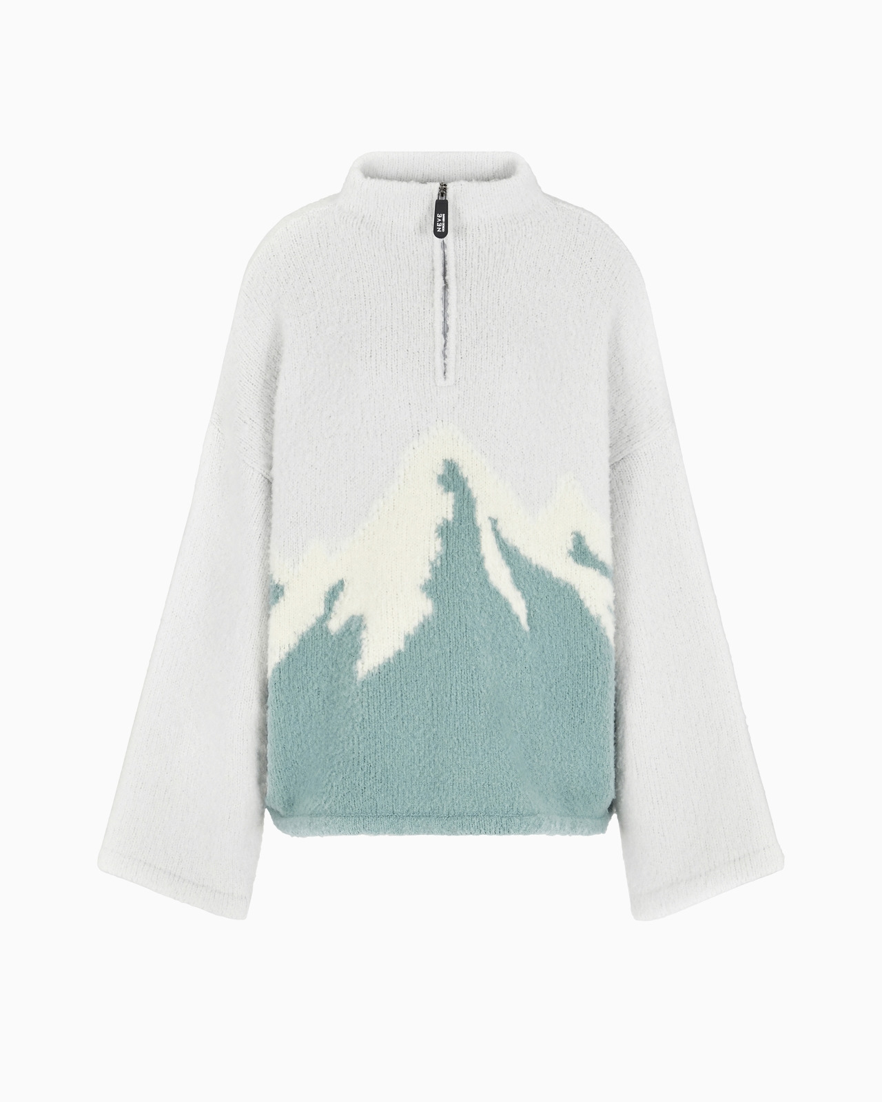 GIORGIO ARMANI NEVE JUMPER IN A JACQUARD VIRGIN WOOL BLEND - 1