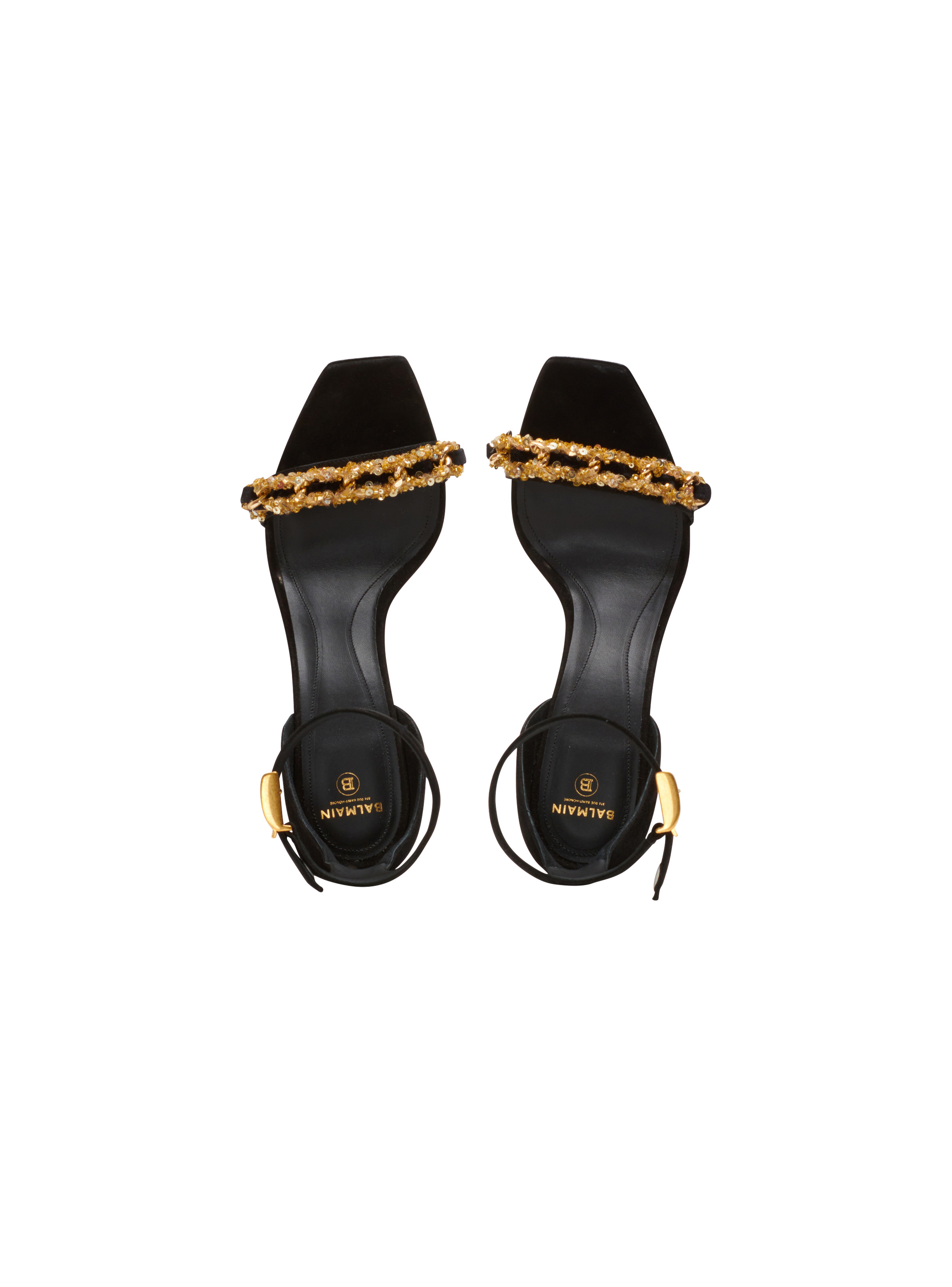 Uma suede and chain sandals - 3