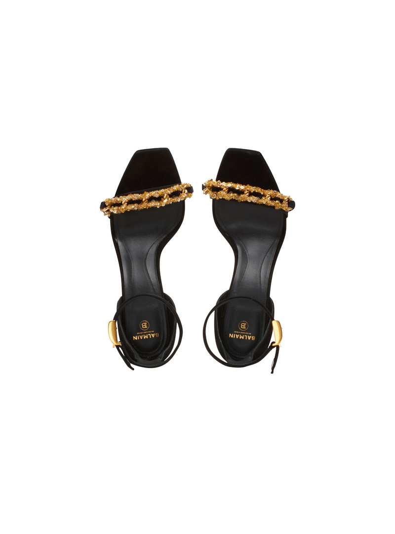 Uma suede and chain sandals 3