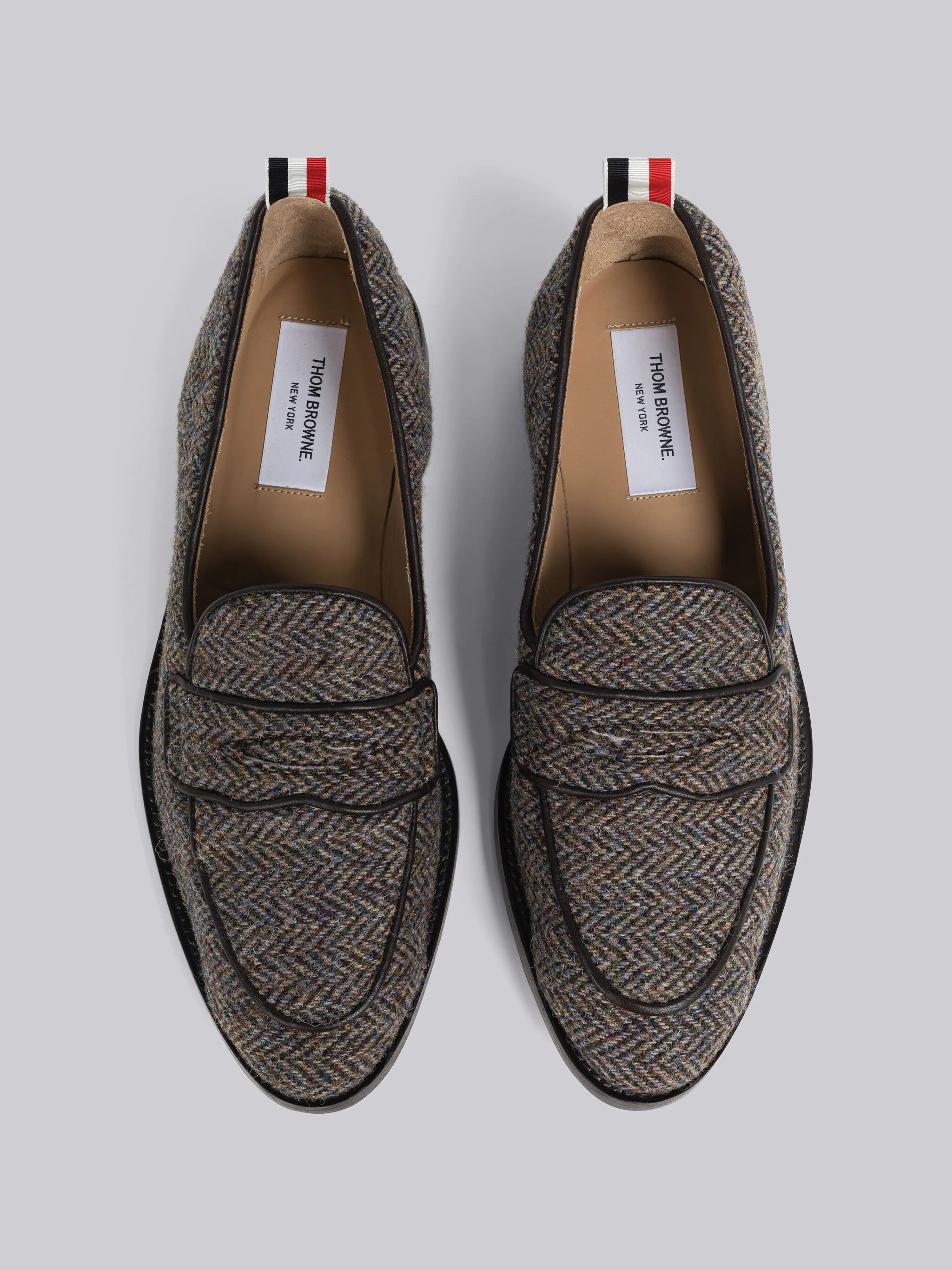Herringbone Harris Tweed Varsity Penny Loafer - 4
