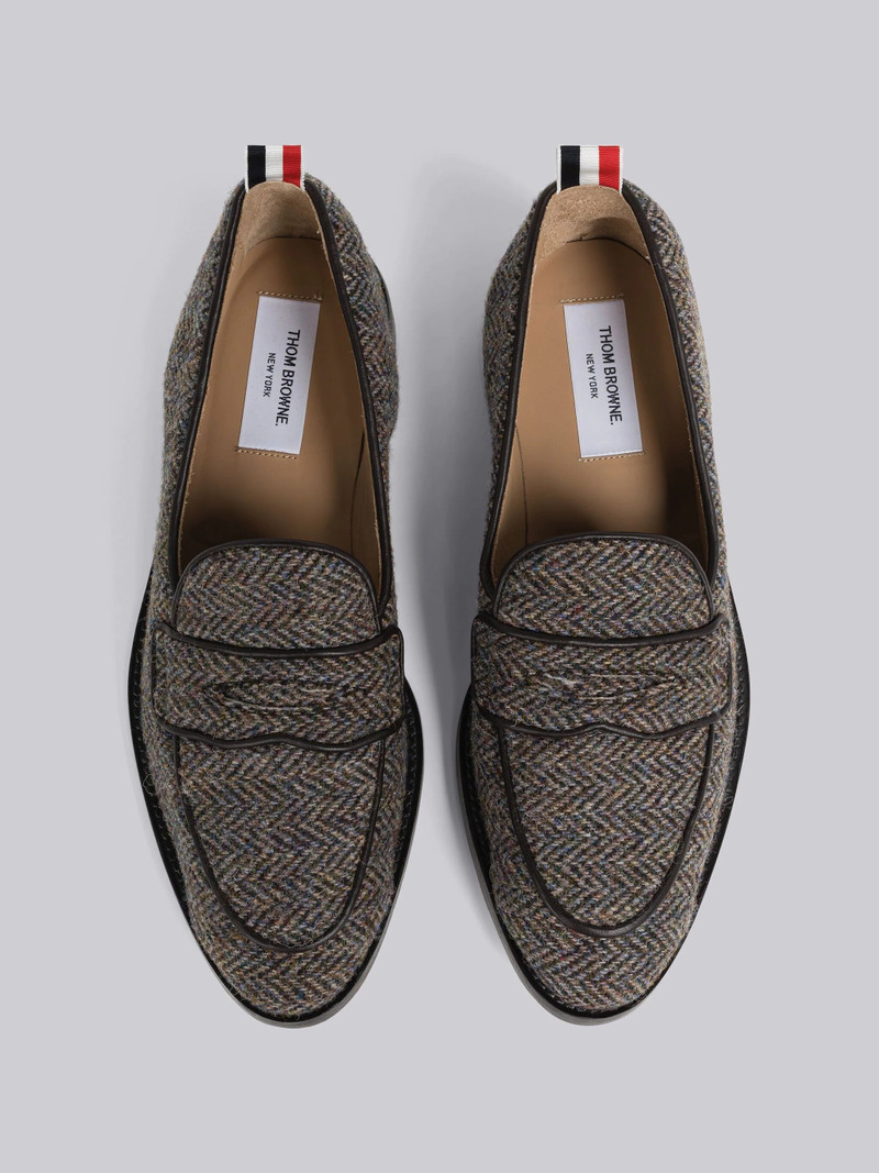 Herringbone Harris Tweed Varsity Penny Loafer 4