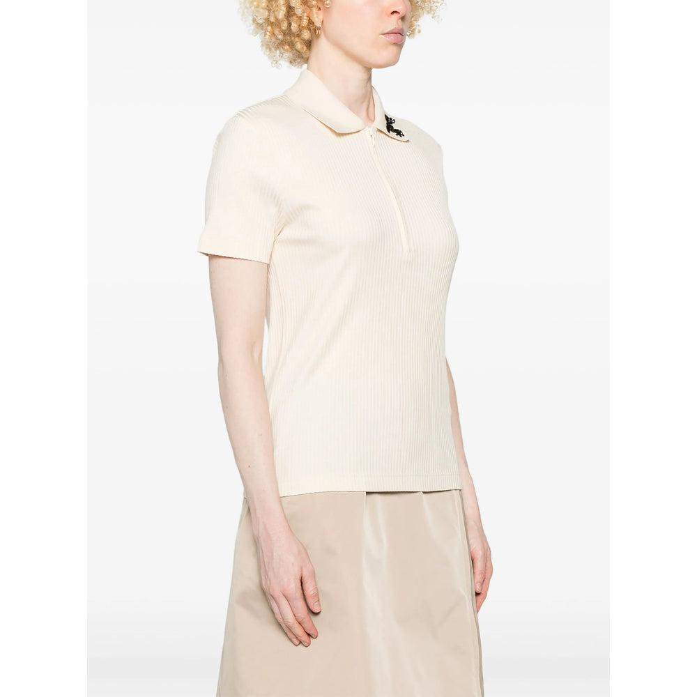 Moncler Neutrals Tops - Polo Tops Women - 4