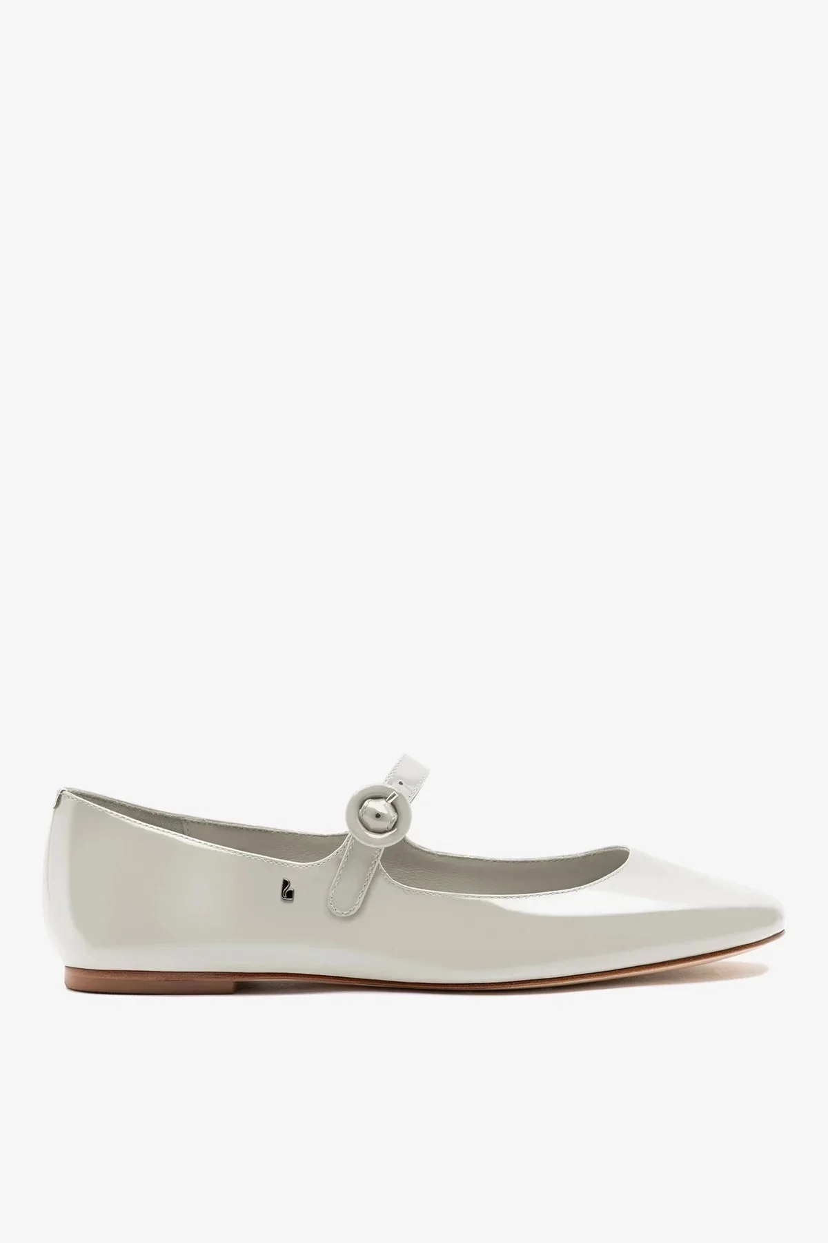 Blair Ballet Flat Moon Gray Patent Leather - 1