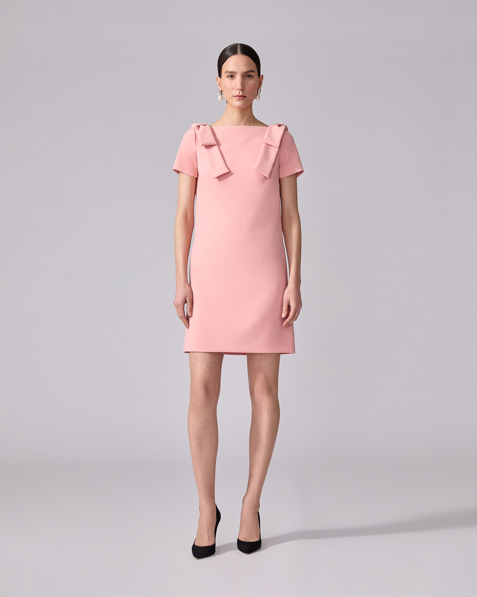 Shift Dress With Bows - 2