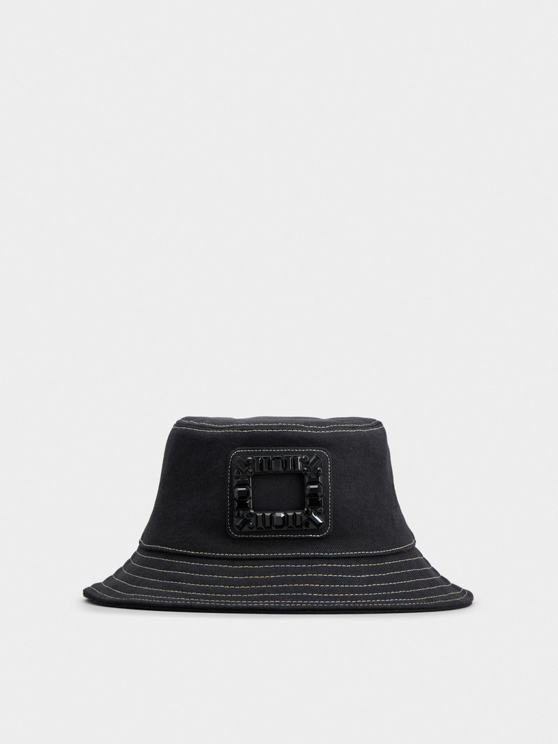 Viv' Skate Bucket Hat in denim 1