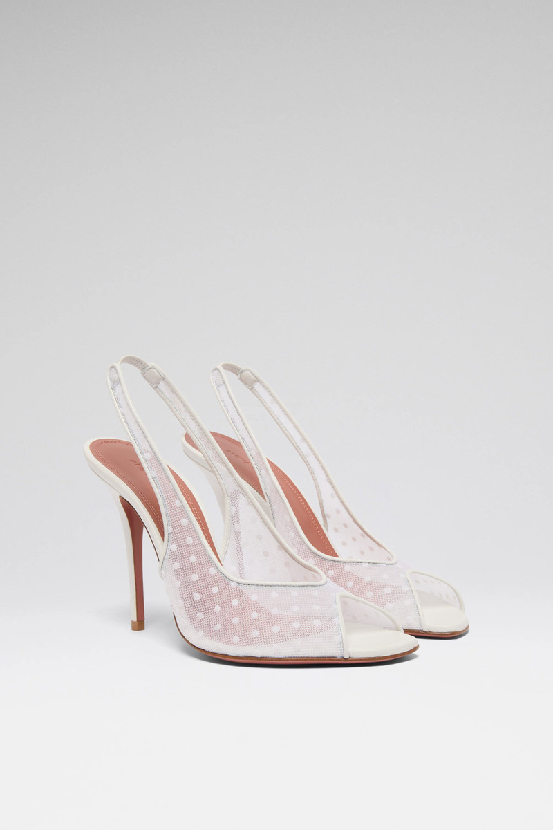 KRISTINA SLING 105 WHITE POLKA-DOT LACE 4