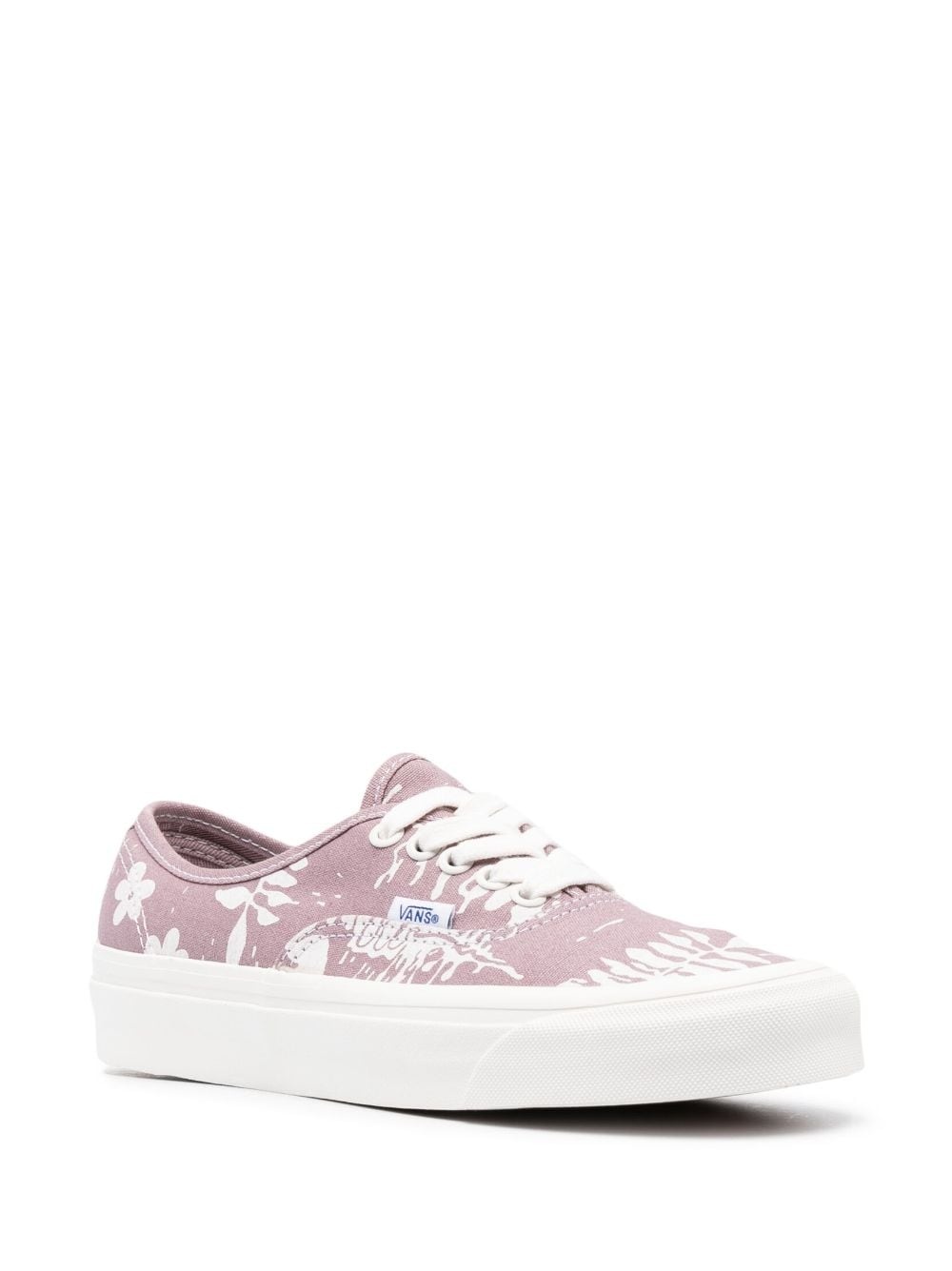 botanical-print low-top sneakers - 2