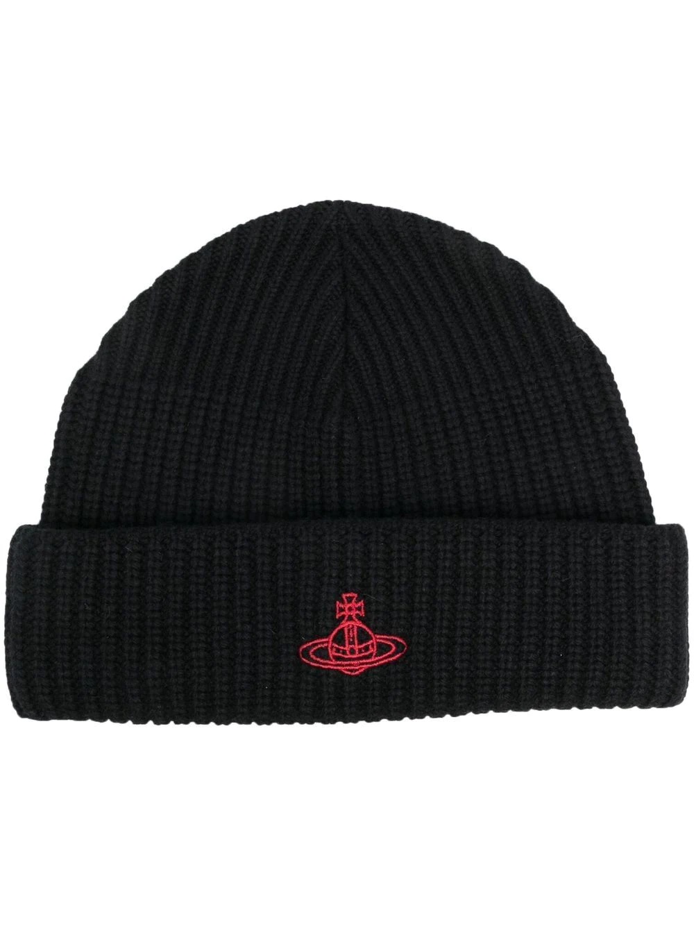 Sporty Orb-embroidered wool beanie - 1