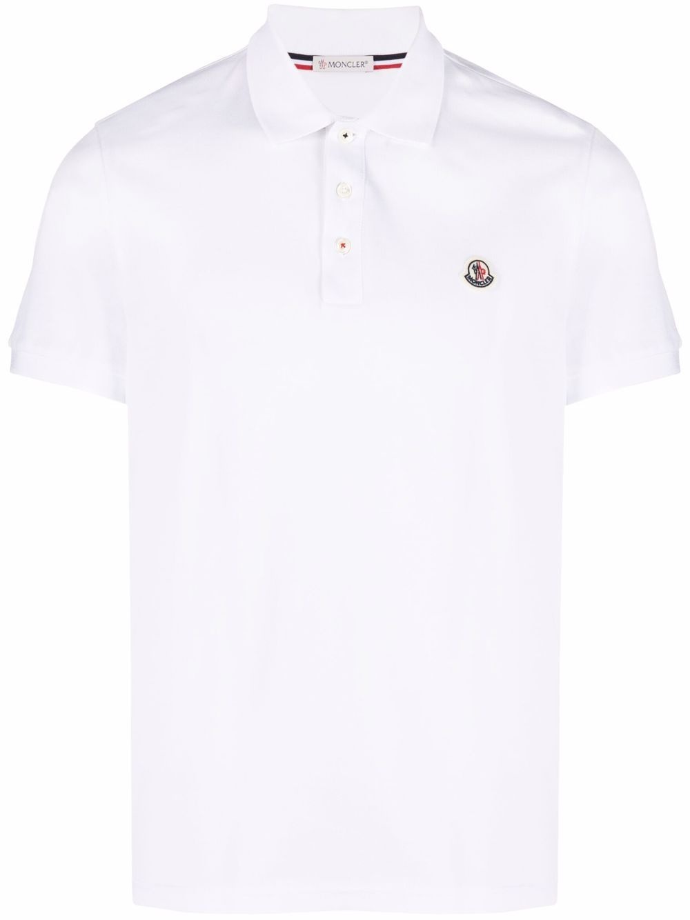 logo-patch polo shirt - 1