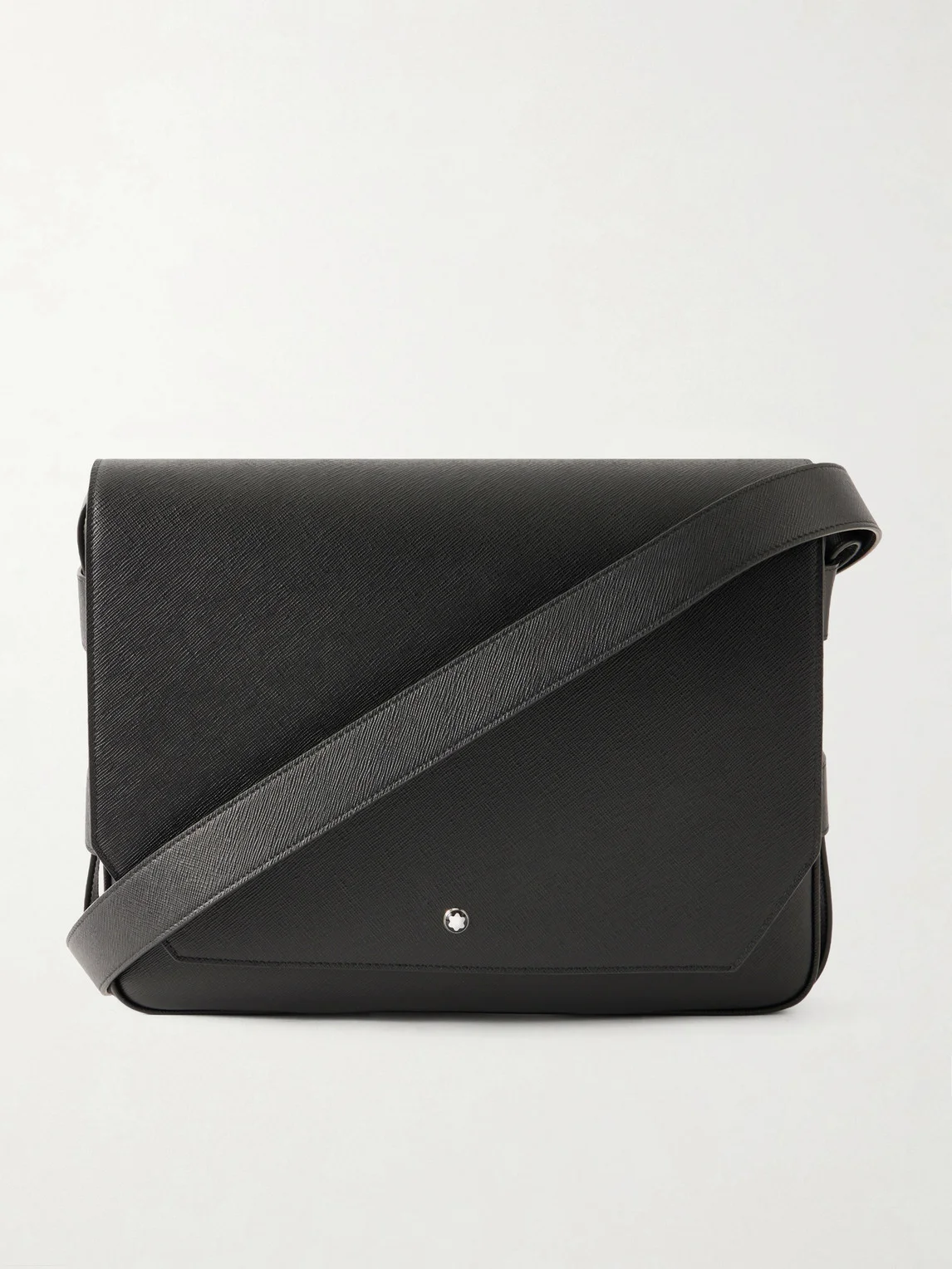 Sartorial Cross-Grain Leather Messenger Bag - 1