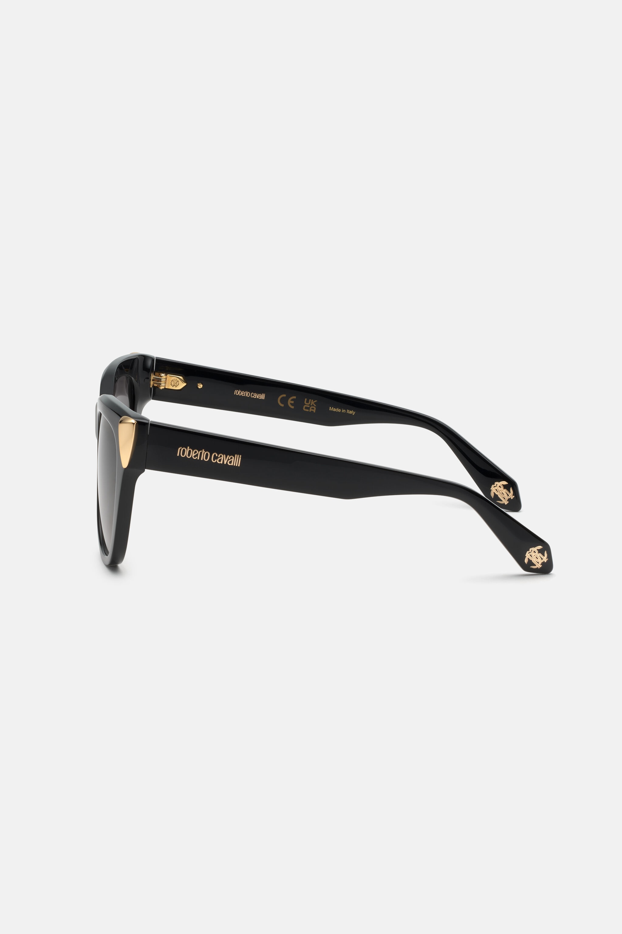 Sunglasses with feminine cat-eye and feng on sides - 4