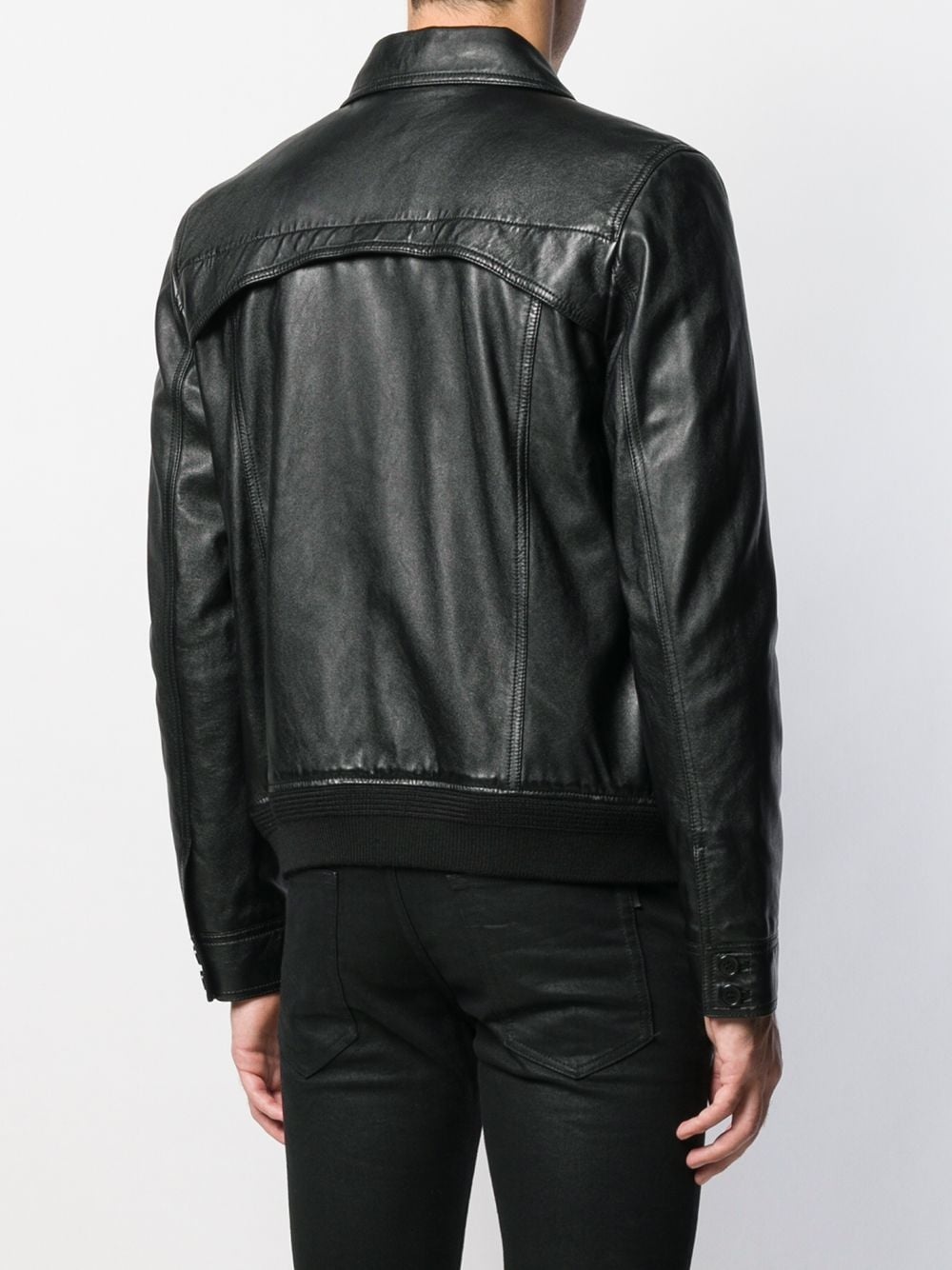 leather trucker jacket - 4