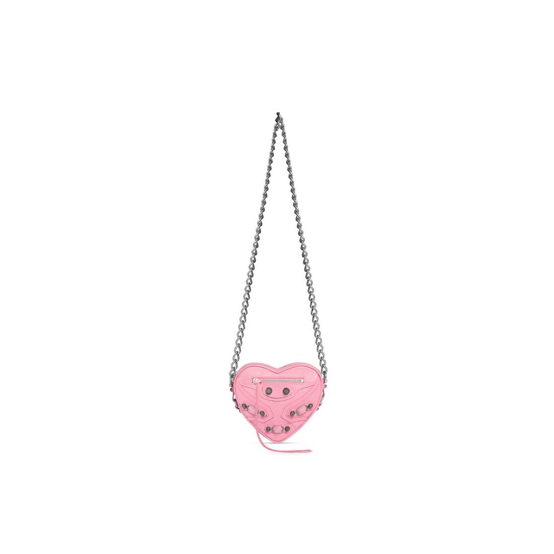 Women's Le Cagole Heart Mini Bag  in Pink - 1