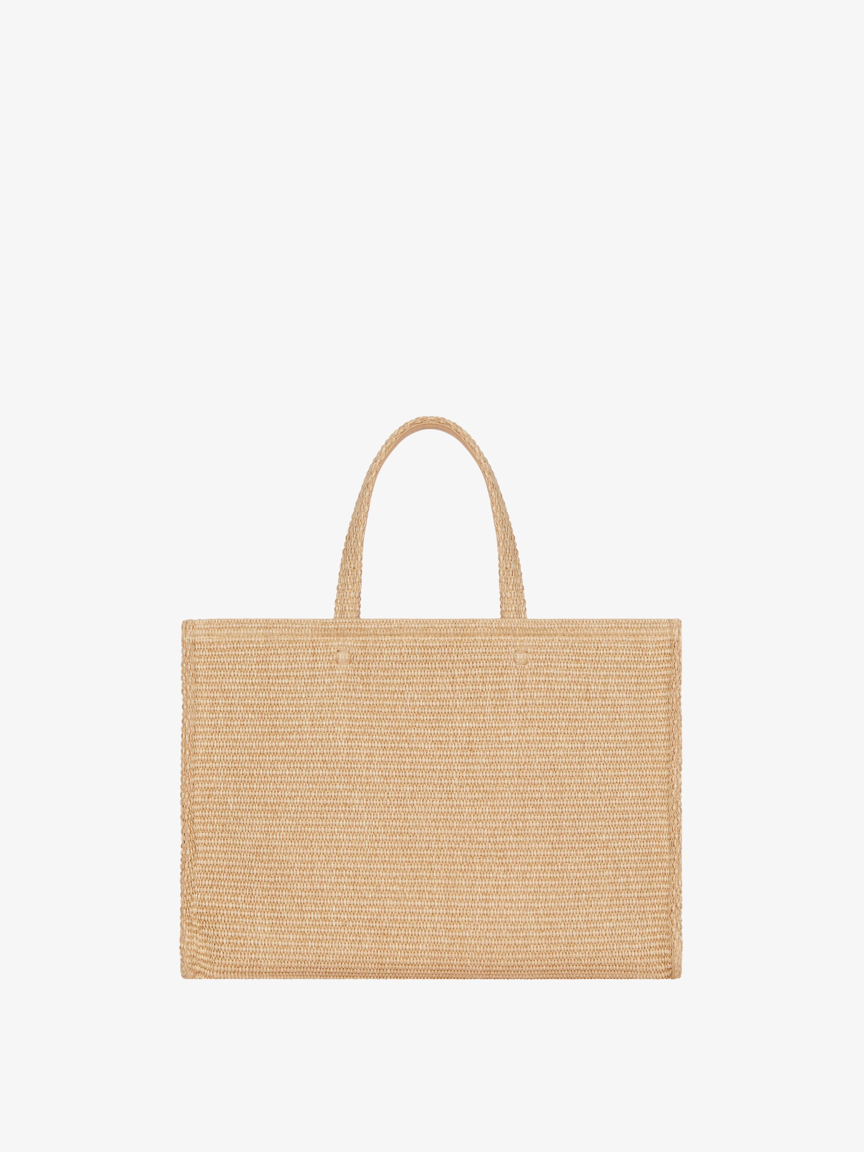 MEDIUM G-TOTE BAG IN RAFFIA - 4