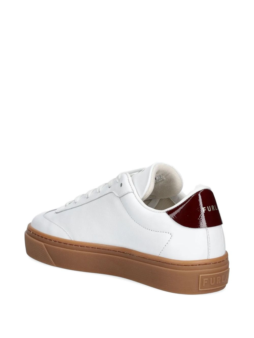 leather panelled sneakers - 4