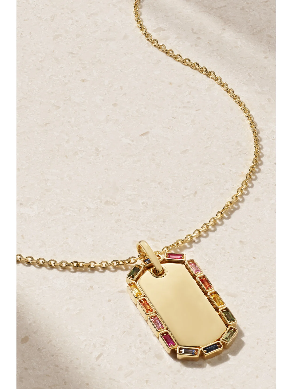 18-karat Gold Sapphire Necklace - 1