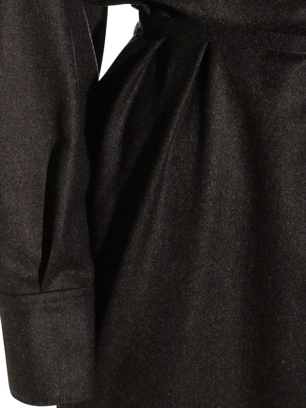 wrap-effect midi shirt dress - 5