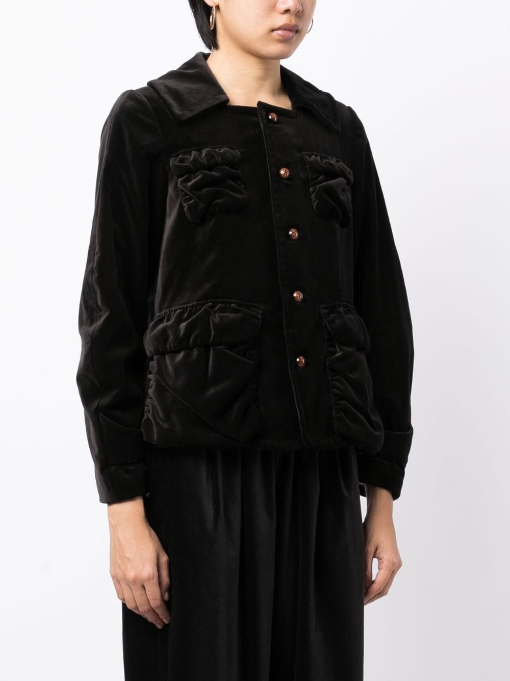 Edwina velvet-effect cotton jacket - 3