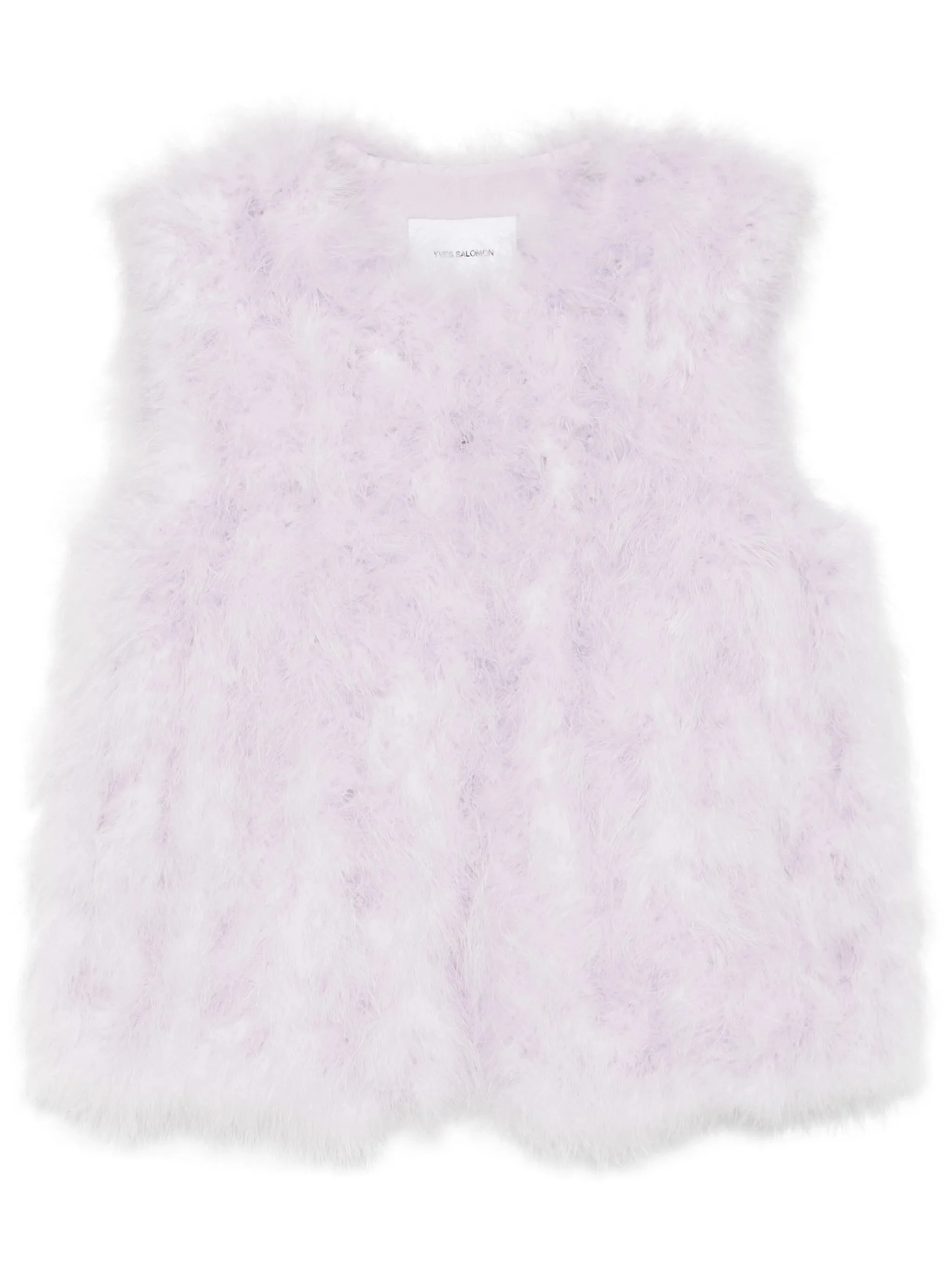 Yves Salomon Feather Silk Vest - 1