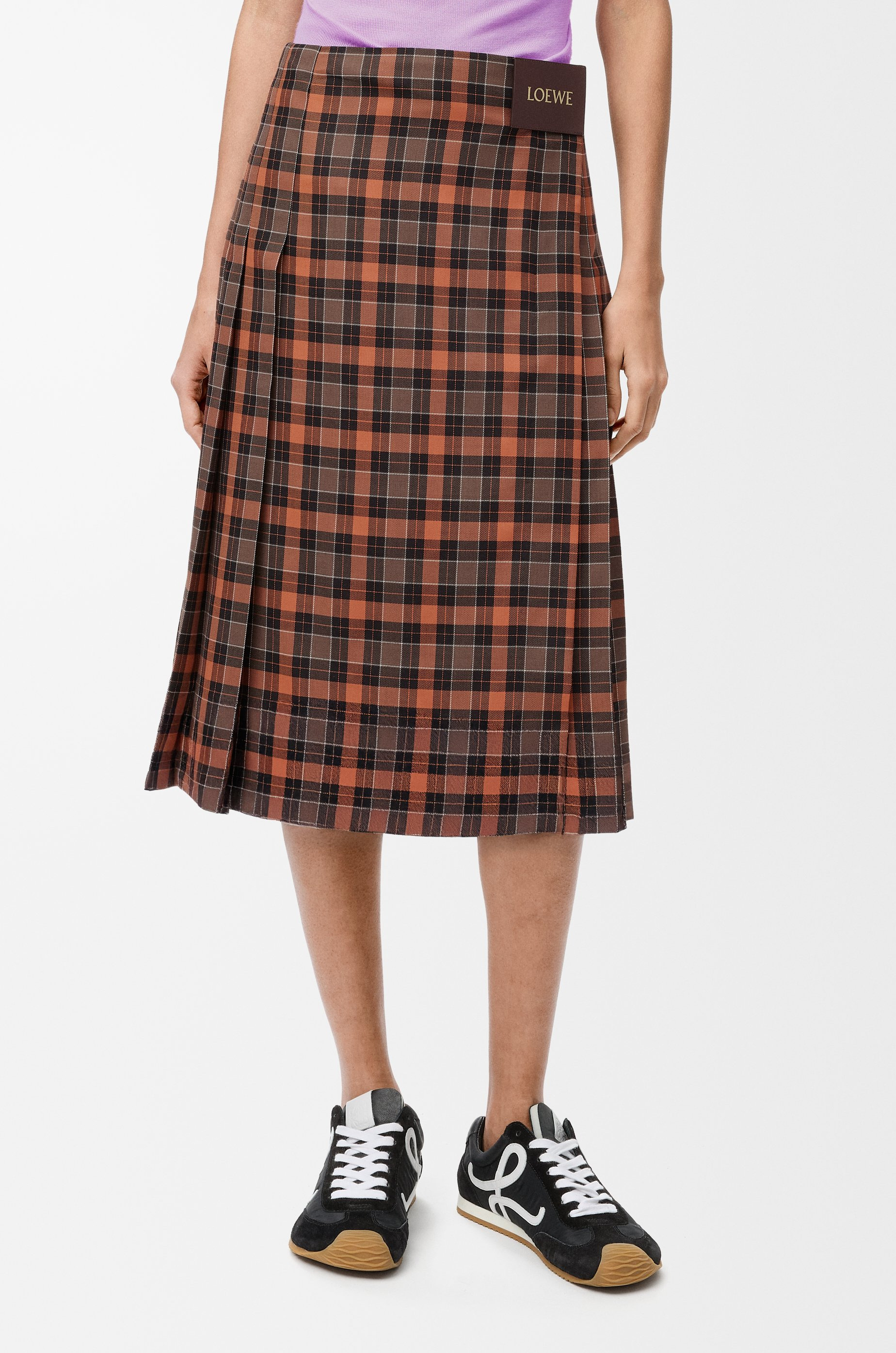Pleated skirt in wool blend - 3