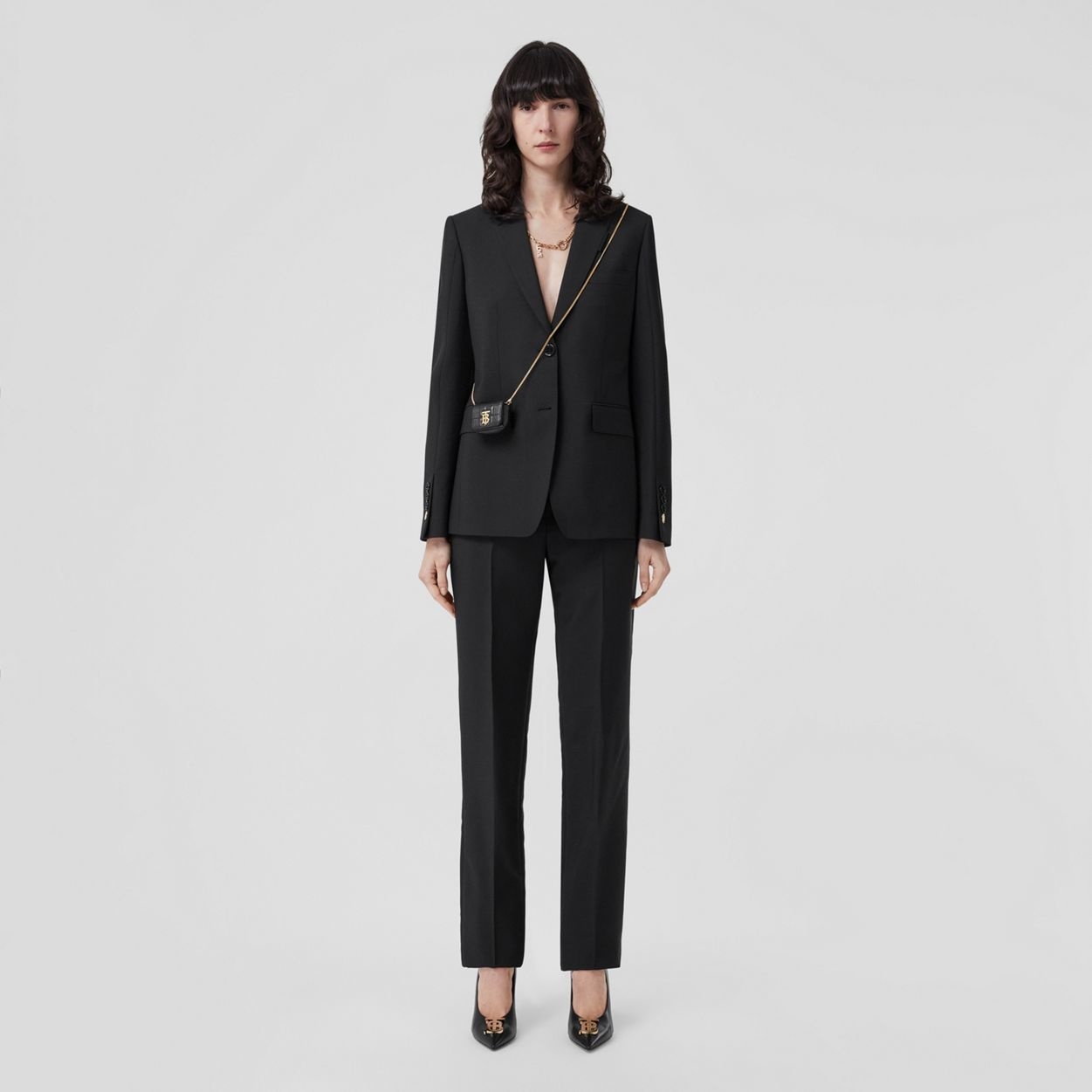 Mohair Wool Tailored Trousers - 2